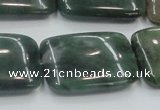 CSJ208 15.5 inches 22*30mm rectangle serpentine jade gemstone beads