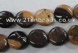 CSN01 15.5 inches 12mm flat round new snake skin jasper beads