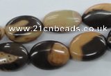 CSN06 15.5 inches 13*18mm oval new snake skin jasper beads