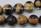 CSN15 15.5 inches 14mm round new snake skin jasper beads