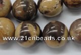 CSN17 15.5 inches 18mm round new snake skin jasper beads