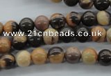 CSN20 15.5 inches 8mm round new snake skin jasper beads