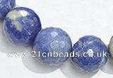CSO18 8mm faceted round AB grade sodalite beads wholesale