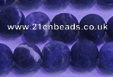 CSO456 15.5 inches 10mm round matte sodalite gemstone beads