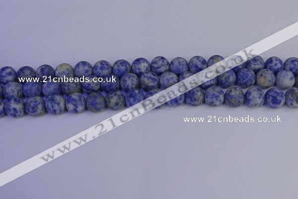 CSO533 15.5 inches 10mm round matte African sodalite beads wholesale