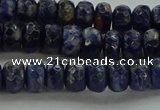CSO662 15.5 inches 5*8mm faceted rondelle sodalite gemstone beads