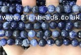CSO848 15 inches 10mm faceted round sodalite beads wholesale