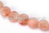 CSS03 10mm flat round natural indian sunstone beads wholesale