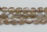 CSS105 15.5 inches 6*8mm faceted oval natural sunstone beads wholesale