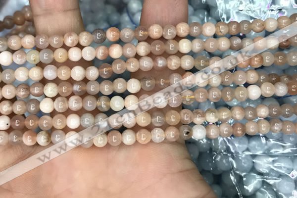 CSS690 15.5 inches 4mm round sunstone beads wholesale