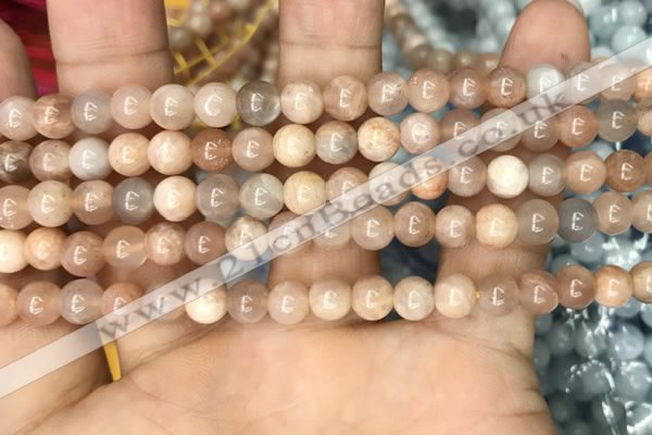 CSS691 15.5 inches 6mm round sunstone beads wholesale