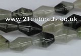 CSW118 15.5 inches 8*14mm rice seaweed quartz beads wholesale