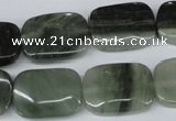 CSW143 15.5 inches 13*18mm rectangle seaweed quartz beads wholesale