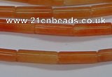 CTB322 15.5 inches 4*13mm tube red aventurine beads wholesale