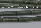 CTB337 15.5 inches 4*13mm tube green lace stone beads wholesale