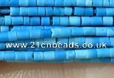 CTB803 15.5 inches 1mm tube turquoise beads wholesale