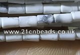 CTB811 15.5 inches 2*4mm tube white howlite beads wholesale