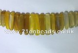 CTD2163 Top drilled 8*20mm - 10*40mm sticks agate gemstone beads