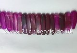 CTD2165 Top drilled 8*20mm - 10*40mm sticks agate gemstone beads