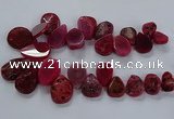 CTD2551 Top drilled 18*25mm - 30*40mm freeform agate gemstone beads