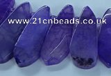 CTD2701 15.5 inches 10*25mm - 18*50mm freeform agate beads