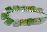 CTD2836 Top drilled 25*30mm - 35*45mm freeform agate beads