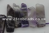 CTD351 Top drilled 10*28mm - 10*50mm wand dogtooth amethyst beads