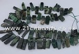 CTD3521 Top drilled 10*20mm - 12*40mm sticks kambaba jasper beads