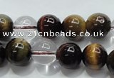 CTE1126 15 inches 8mm round mixed tiger eye & white crystal beads