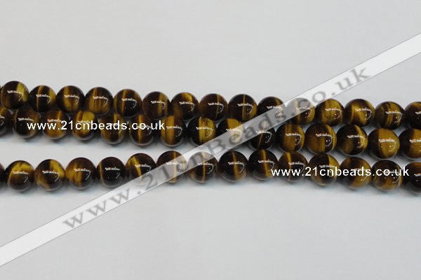 CTE1243 15.5 inches 8mm round AA grade yellow tiger eye beads