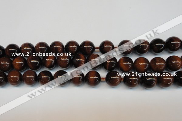 CTE1272 15.5 inches 14mm round AB+ grade red tiger eye beads
