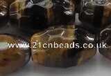 CTE1585 15.5 inches 18*25mm faceted rice yellow tiger eye beads