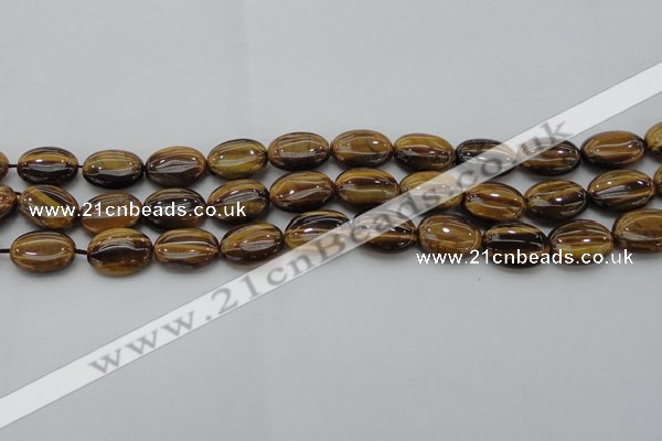 CTE1715 15.5 inches 12*16mm oval yellow tiger eye beads wholesale