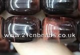 CTE2066 15.5 inches 10*14mm drum red tiger eye gemstone beads