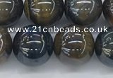 CTE2089 15.5 inches 14mm round AB-color blue & yellow tiger eye beads