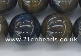 CTE2090 15.5 inches 16mm round AB-color blue & yellow tiger eye beads