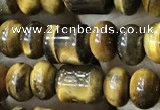 CTE2243 15.5 inches 4*6mm rondelle & 6*8mm tube yellow tiger eye beads