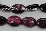 CTE995 15.5 inches 13*18mm oval dyed red tiger eye beads wholesale