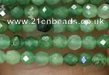 CTG1036 15.5 inches 2mm faceted round tiny African jade beads