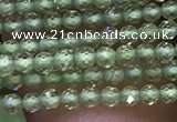 CTG1046 15.5 inches 2mm faceted round tiny peridot gemstone beads