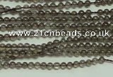 CTG120 15.5 inches 2mm round tiny smoky quartz beads wholesale