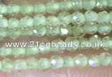 CTG1412 15.5 inches 2mm faceted round peridot beads wholesale