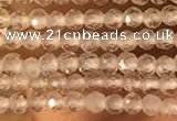 CTG2158 15 inches 2mm,3mm & 4mm faceted round white crystal beads
