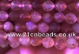 CTG722 15.5 inches 3mm faceted round tiny golden sunstone beads