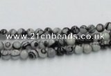 CTJ01 16 inches 4mm round black water jasper beads wholesale