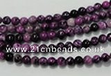 CTJ500 15.5 inches 4mm round dyed purple jasper beads wholesale