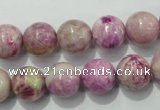 CTJ505 15.5 inches 12mm round dyed purple jasper beads wholesale