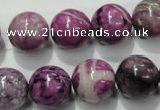 CTJ506 15.5 inches 14mm round dyed purple jasper beads wholesale