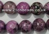CTJ507 15.5 inches 16mm round dyed purple jasper beads wholesale
