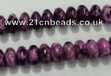 CTJ512 15.5 inches 6*10mm rondelle dyed purple jasper beads wholesale